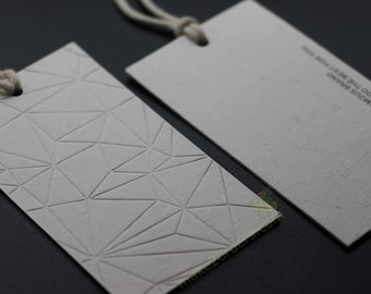 Embossed Swing Tags, Debossed Hang Tag, Uncoated Hang Tag, Embossing Swing Ticket, Debossed Recycle Tag, Eco Friendly Hang Tag, Natural Tag