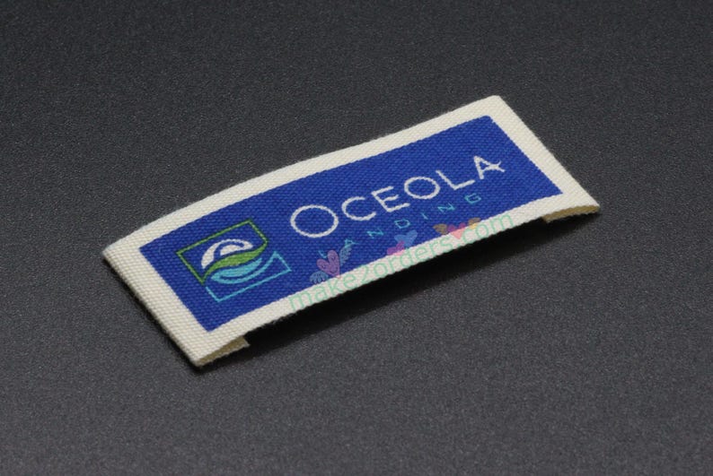 3 Color Cotton Labels, Cotton Logo Labels, Cotton Clothing Tags, Silk Print Cotton Label, Cotton Care Tag, Soft Fabric Label, Cotton Ribbon image 7