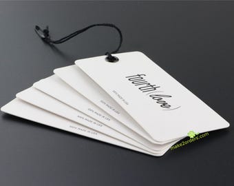 Custom Hang Tags, Clothing Swing Tags, Hanging Tag, Cardstock Tags, Clothing Tags, Swing Ticket, Swing Tag with Eyelet, Print on both side