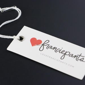 Custom Hang Tags, Clothing Swing Tags, Hanging Tag, Cardstock Tags, Clothing Tags, Swing Ticket, Swing Tag with Eyelet, Print on both side image 10