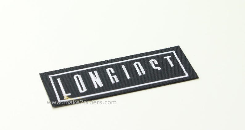 Personalized Iron, Custom Iron on Tag, Iron on Fabric Label, Iron on Name Labels, Adhesive Custom Tag, Sticky Woven Labels, Free Post Ship. image 9