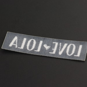 Personalized Iron, Custom Iron on Tag, Iron on Fabric Label, Iron on Name Labels, Adhesive Custom Tag, Sticky Woven Labels, Free Post Ship. image 6