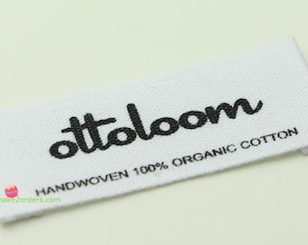 Printed Cotton Labels, Custom Cotton Labels, Cotton Cloth Label, Custom Fabric Labels, Label for Underwear, Label for Baby Wear, Free Ship.