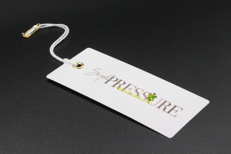 Custom Hang Tags, Clothing Swing Tags, Hanging Tag, Cardstock Tags, Clothing Tags, Swing Ticket, Swing Tag with Eyelet, Print on both side image 3