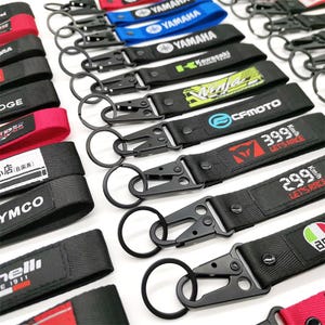 Motor Key Tag Eagle beak buckle , Keys HolderRing Keyring, Keyring for Motor Bike, Wrist Strap Key Holder, Wristlet Keyring.