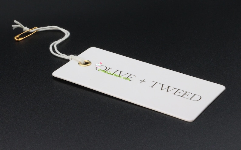 Custom Hang Tags, Clothing Swing Tags, Hanging Tag, Cardstock Tags, Clothing Tags, Swing Ticket, Swing Tag with Eyelet, Print on both side image 8
