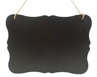 Blackboard for Party, Mini Chalkboard, Chalkboard for Kid, Chalkboard for Food, Double Side Charlkboard, Hanging Blackboard, Message Board