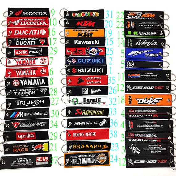 モーターバイク キーリング、オートバイ キータグ、モーター キー