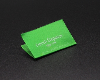 Printed Satin Labels, Satin Brand Tags, Printing Care Tags, Printed Satin Care Labels, Sew on Care Labels, Screen Satin Label, Shiny Tags