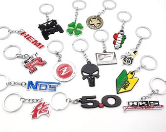 Car Key Tags, Car Brand Keychain, Car Brand Keyring, Hot Rod Car Key tag, Jeep Key Ring, Zinc Alloy Keychain, Metal Key Ring, Post shipping.