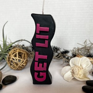 Get Lit! Enjoy a hand-poured candle available in various colors