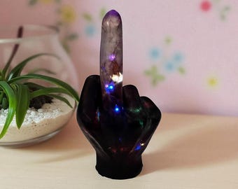 IDGAF blinking middle finger 5”