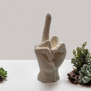 F*ck you - middle finger resin statue