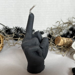 Middle Finger Candle – Funny Gift for Friends or Exes – Hand-Poured Resin Candle, Sassy Home Decor, Bold & Unique Statement Piece