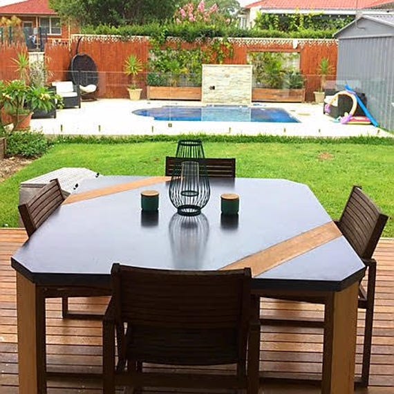 Square concrete 2024 dining table