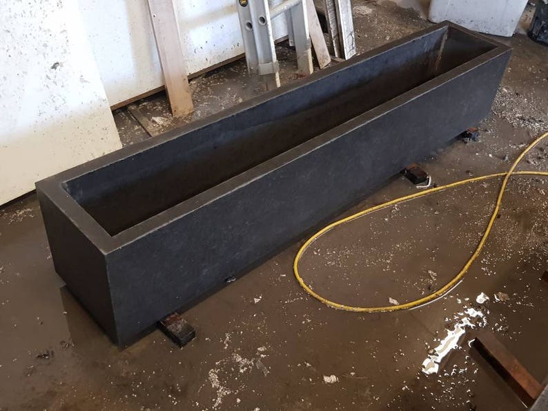 Rectangular Large Concrete Planter Trough. 900mm X 300mm X 400mm. Patio