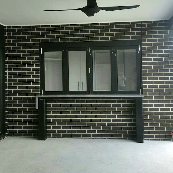 Concrete Window Servery Bar Bench Breakfast Bar Patio Etsy
