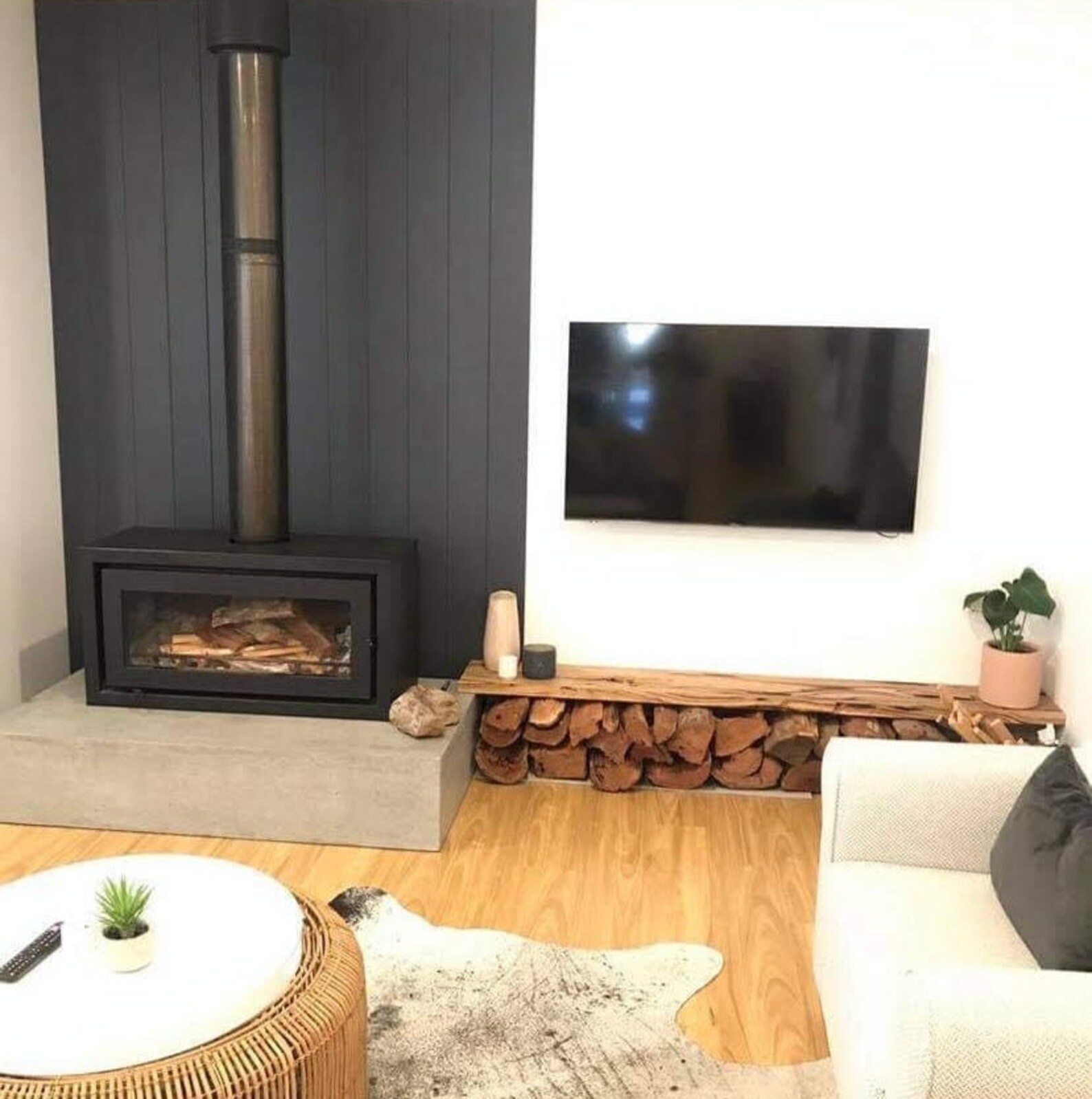 Concrete Fire Hearth 1.5m, Open Fire Stand, Fire Pit. Custom Hand Made