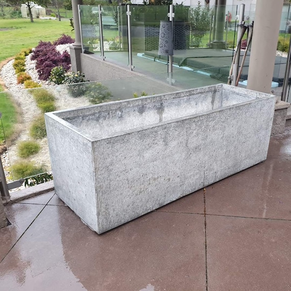 Concrete Planter 1.7m X 500 X 500mm Huge Planter Trough. Outdoor Planter,  Balcony Planter, Patio or Alfresco Concrete Planter. 