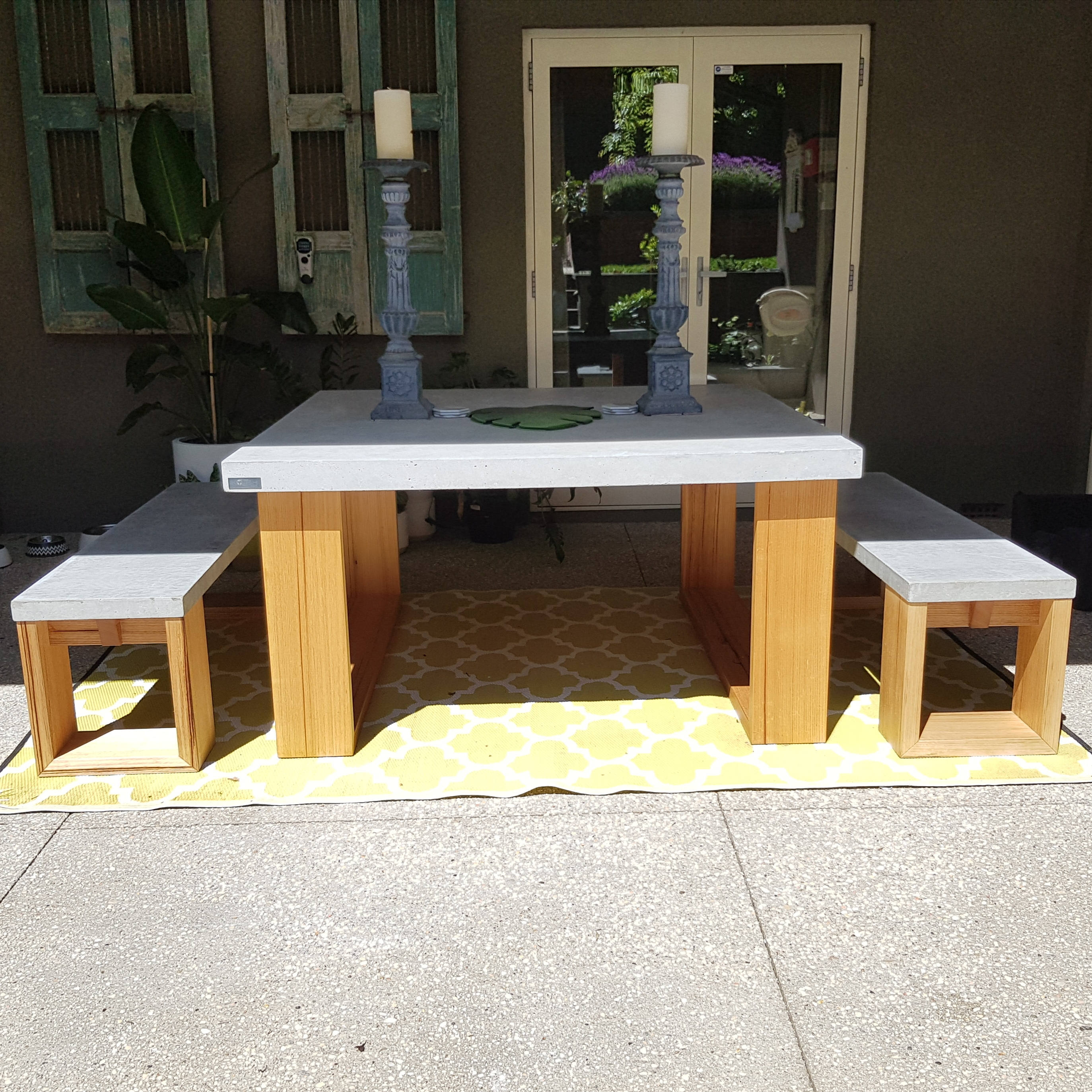 Square 2024 cement table