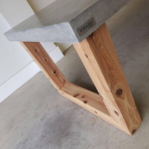 2.7m 8 to 10 Seater Bespoke Polished Concrete Dining Table With Custom ...