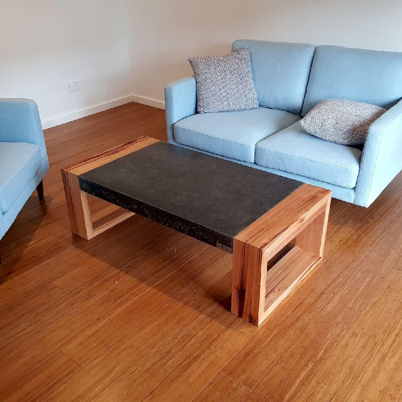 Concrete and Timber Coffee Table 1.2 X 600mm Vic Ash Hardwood Etsy