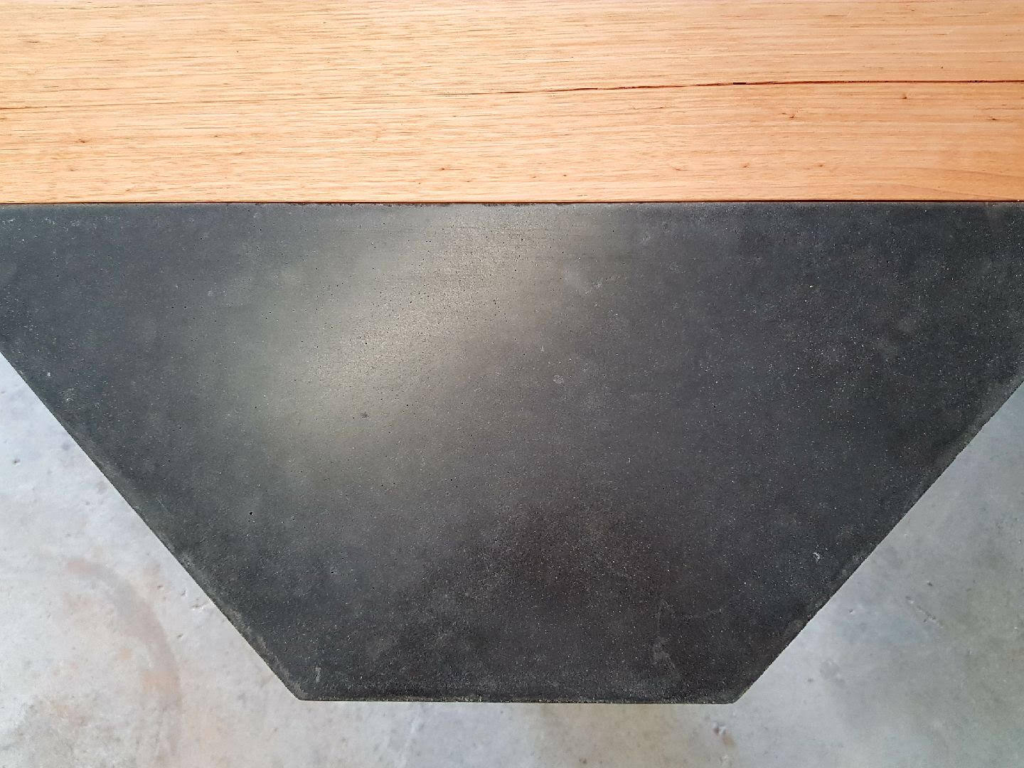 Square Concrete Dining Table Handmade, 8 Seater Bespoke Table With ...