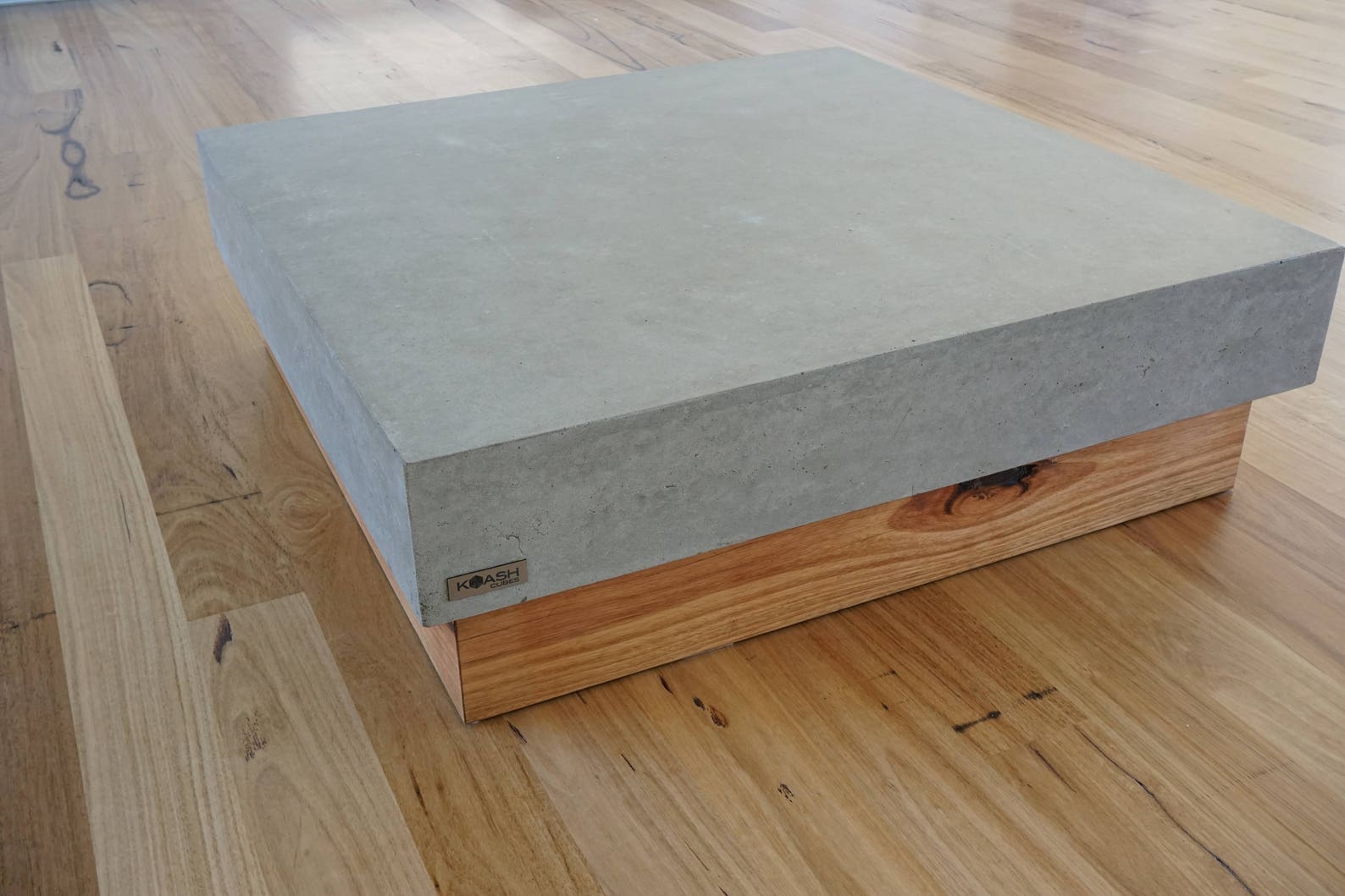 Concrete Coffee Table. 1.1 X 1.1m Modern Bespoke Polished Etsy Australia