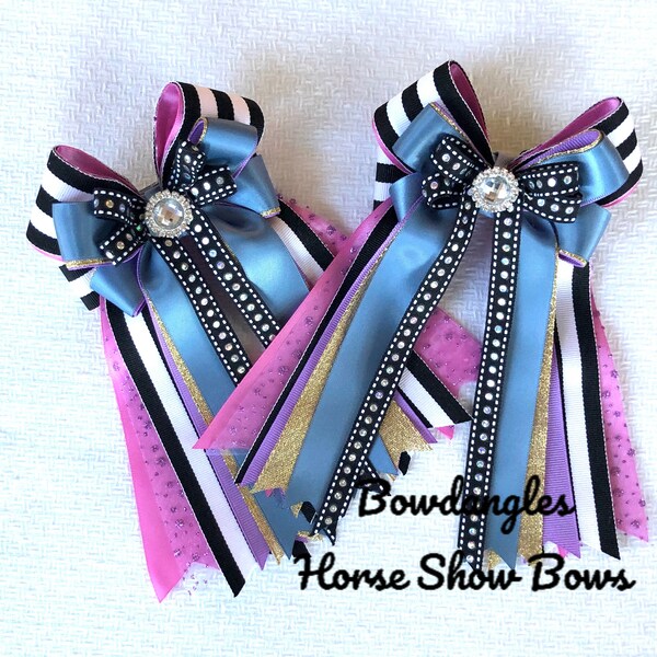 Equestrian Hair Bows Etsy
