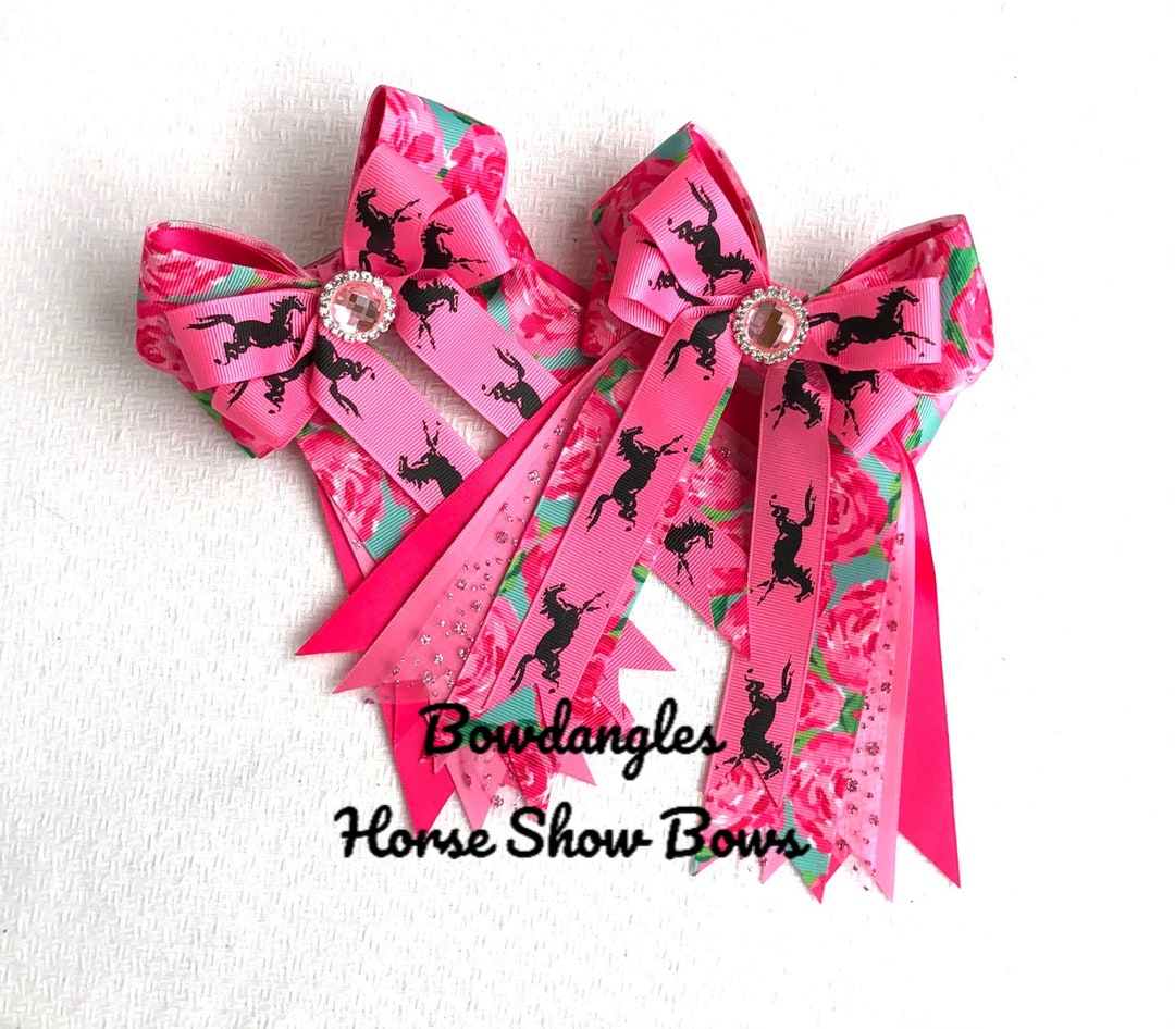 Fancy Pony Bows Horse Show Bows/Kentucky Derby Etsy.de