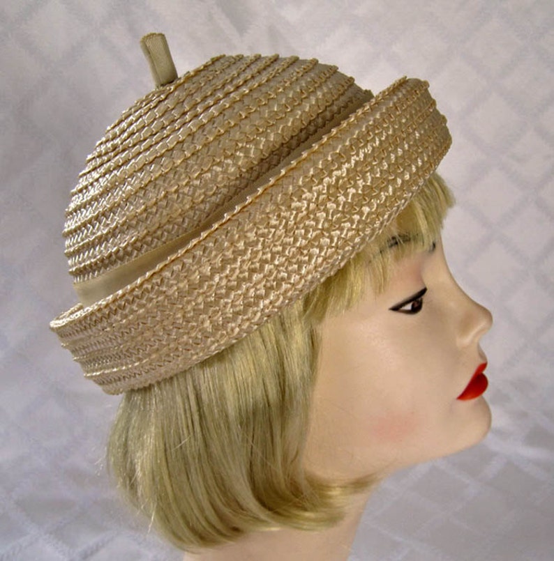 Vintage 1950s Hat / 50s Sputnik Raffia Hat / Voguemont ...