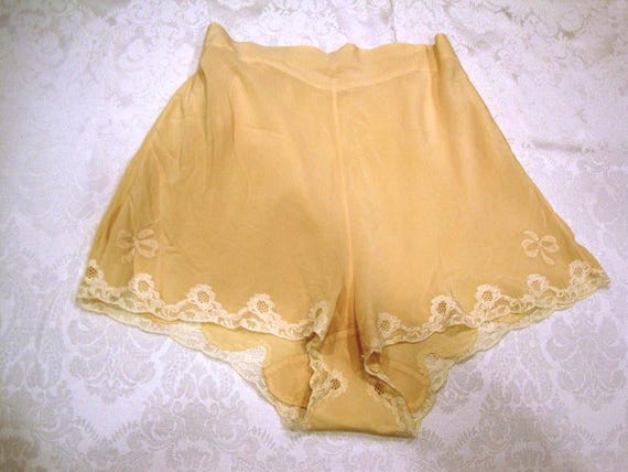 1930s Silk Tap Pants / 1930s Saks Fifth Ave Silk P