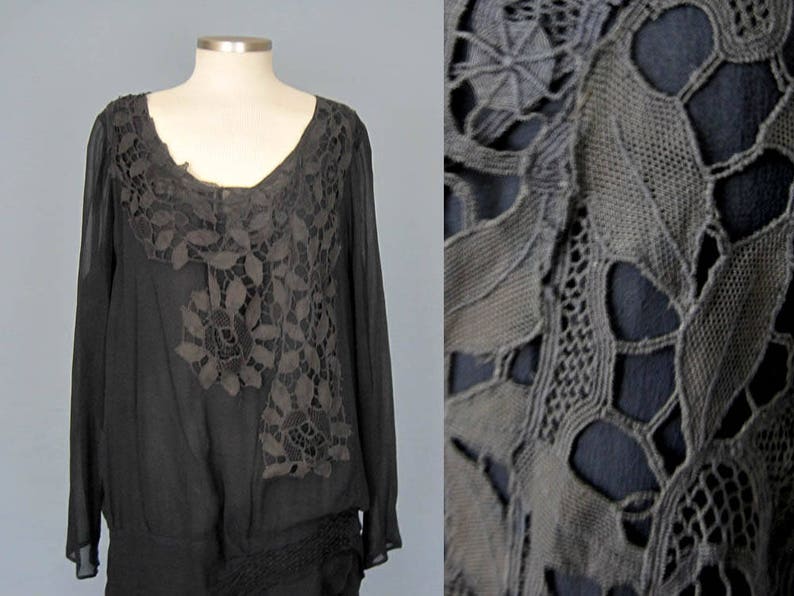 Incredible 1920s Dress / 20s Silk Dress / Cascading Ruffles / | Etsy
