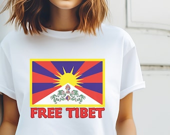 Tibet libero Bandiera del Tibet Bandiera tibetana Maglietta del Tibet Maglietta del Tibet libero Felpa con cappuccio tibetana Maglietta del Tibet libero Taiwan Maglietta tibetana Maglietta del Tibet