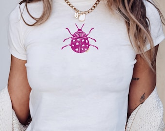 Baby-T-shirt Bugs Love Bug Baby-T-shirt Insect Baby-T-shirt, schattig insectenshirt Dames schattige insectenshirts, Ladybug Baby-T-shirt vintage baby-T-shirt retro bug-T-shirt