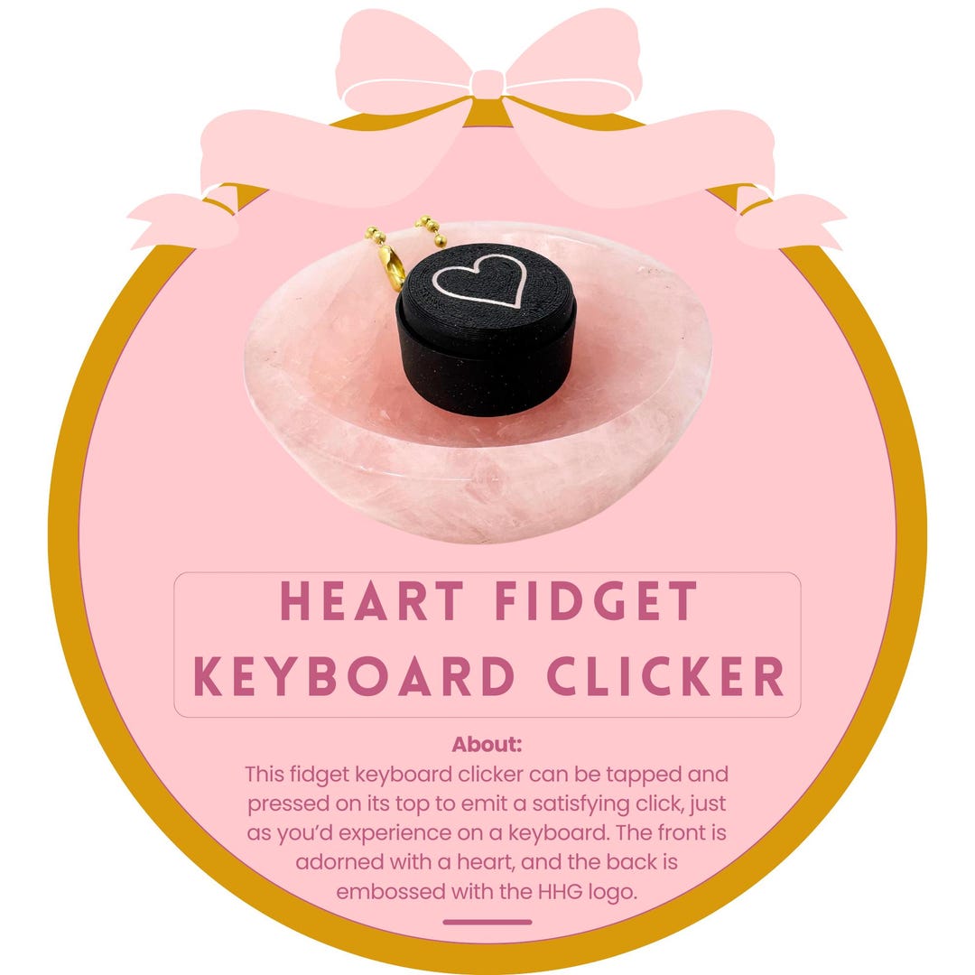 Heart Fidget Keyboard Clicker - Etsy