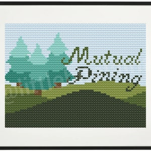 Fanfic Tropes - Mutual Pining, Cross Stitch Pattern, Instant PDF Download