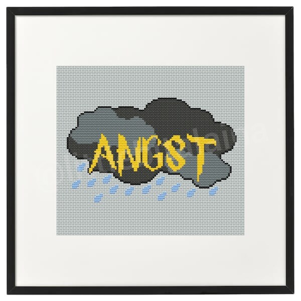 Fanfic Tropes - Angst, Cross Stitch Pattern, Instant PDF Download