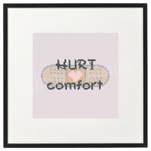 Fanfic Tropes - Hurt / Comfort, Cross Stitch Pattern, Instant PDF Download