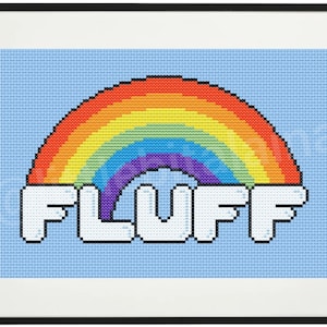 Fanfic Tropes - Fluff, Cross Stitch Pattern, Instant PDF Download