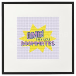 Fanfic Tropes - OMG! They Were Roommates, Cross Stitch Pattern, Instant PDF Download