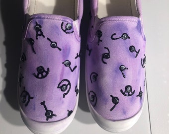 Psychic Alphabet slip UNIQUE Unown COSPLAY One-of-a-Kind Shiny Adult and KID children shoes