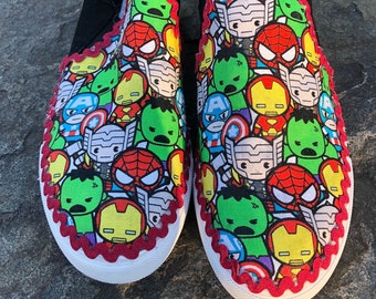 Chibi Avengers Flats size 7