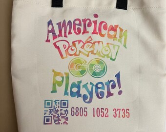 POKÉMON GO bag or shirt with working friend code QR