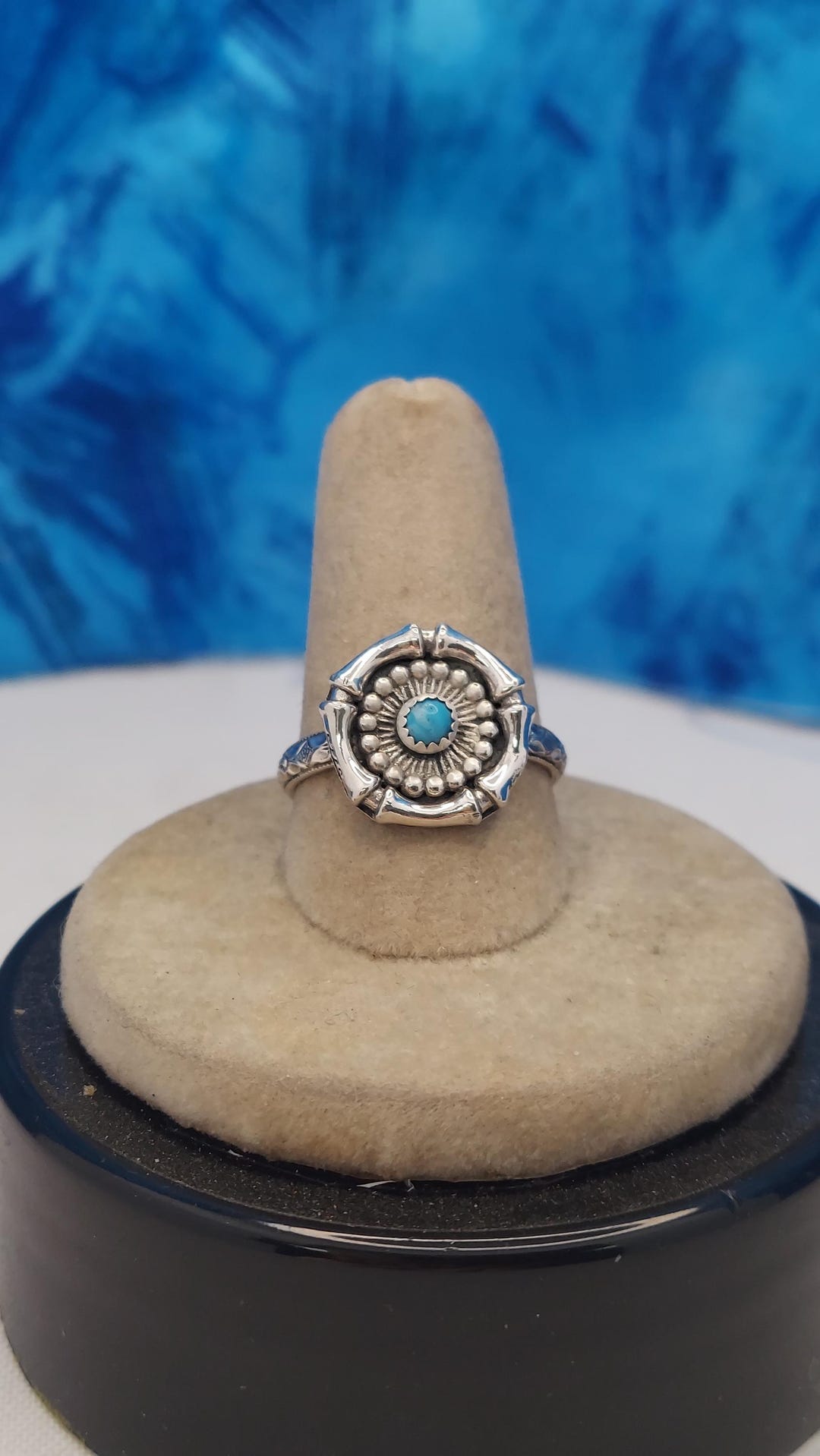 Sleeping Beauty Turquoise Sterling Silver Ring - Size 8 - Etsy