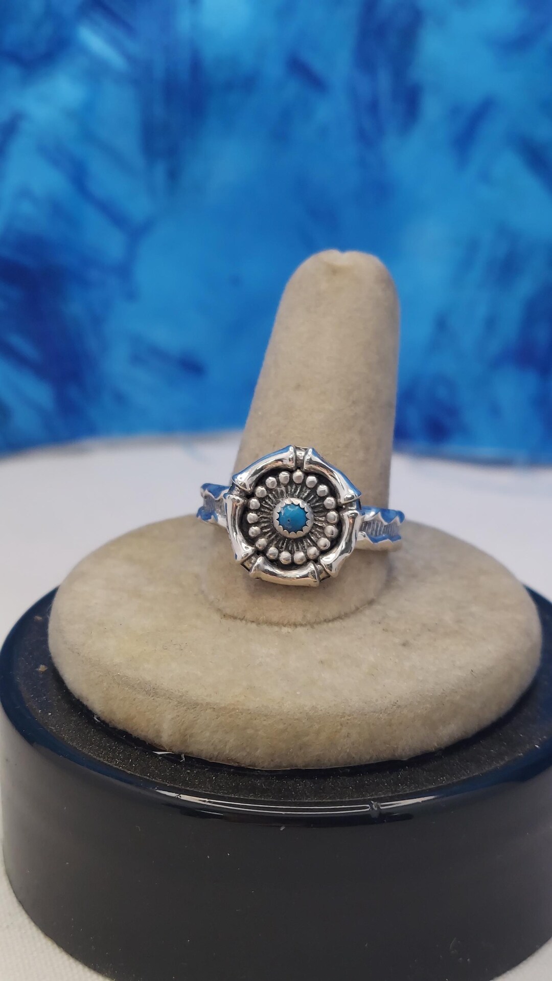 Sleeping Beauty Turquoise Sterling Silver Ring - Size 10 1/4 - Etsy