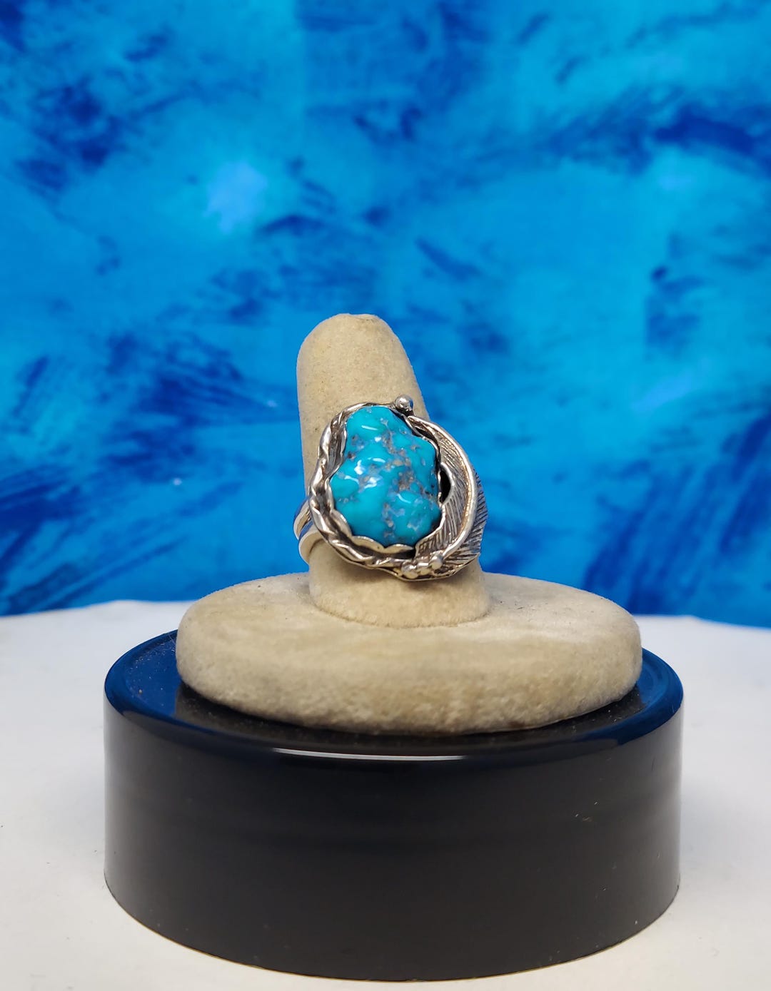 Sleeping Beauty Turquoise Sterling Silver Ring - Size 7 3/4 - Etsy