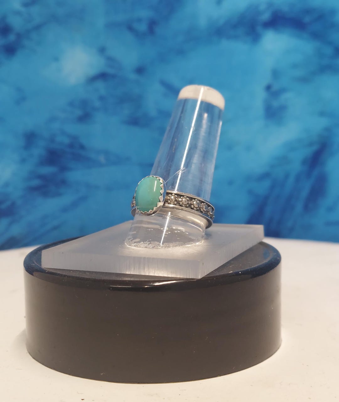 Sleeping Beauty Turquoise Sterling Silver Ring - Size 8 1/2 - Etsy