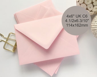 pink envelopes etsy