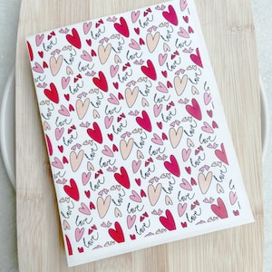Valentines Heart Polymer Clay Transfer Sheet: Earring Making Decal